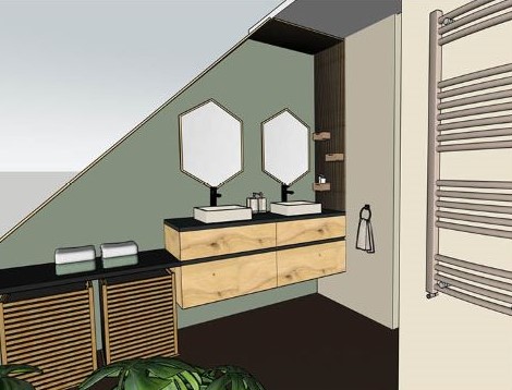 salle de bains - graine d'architecte, architecte d'intérieure pour le calvados, l'orne, région de falaise